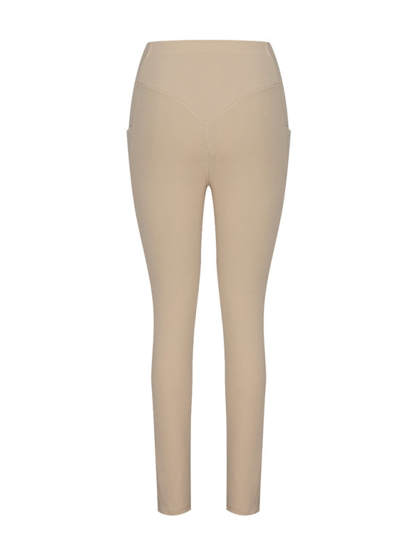 New Women’s High Waist Hip Pocket Yoga Pants