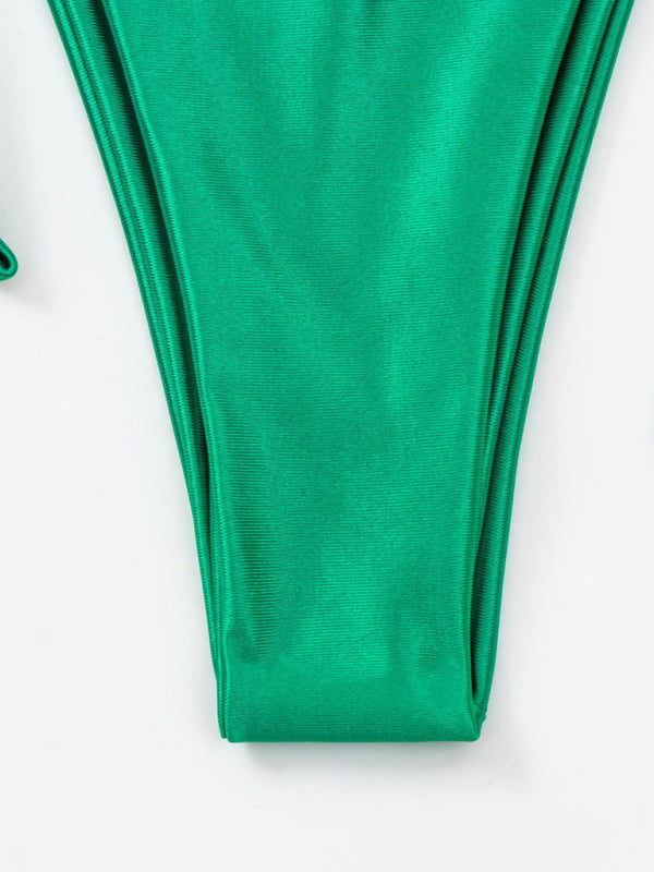 New women’s padded triangle swimsuit strap bikini