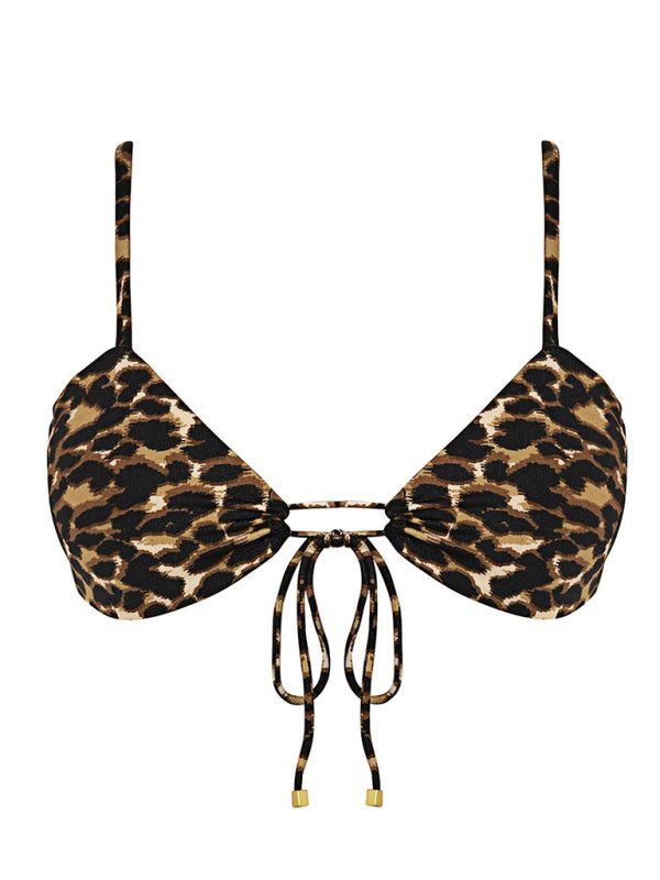 New women’s solid color strappy sexy bikini