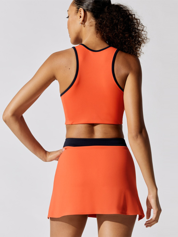 New women’s sports running yoga clothing moisture-absorbing breathable top (with chest pad)