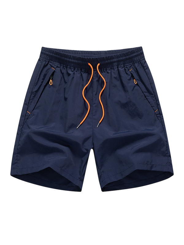 Quick-drying shorts men’s casual quarter pants beach shorts - Purplish blue navy / S