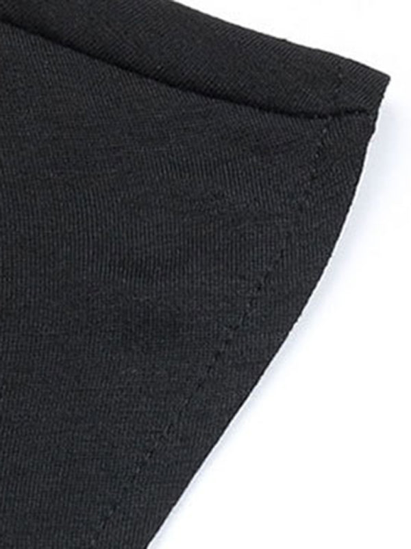 Ruched dress with irregular hem wrapping hip skirt - Closther