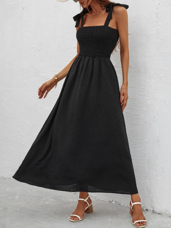 Sexy Slim Dress Sleeveless Sling Print Temperament Women’s Long Dress