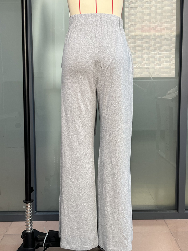 Solid color drapey wide-leg pants casual and versatile soft and comfortable yoga pants
