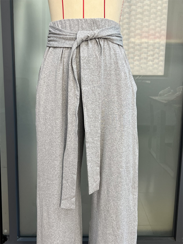 Solid color drapey wide-leg pants casual and versatile soft and comfortable yoga pants