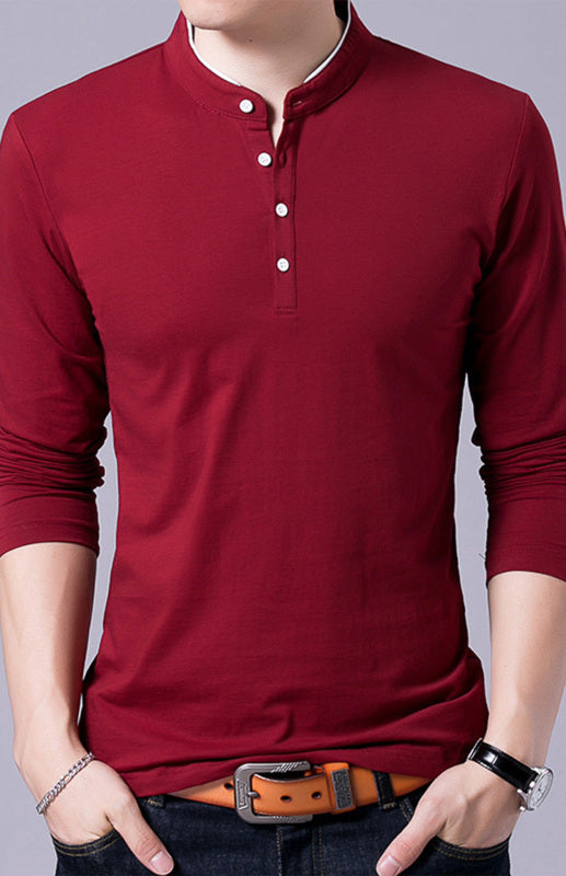 Solid Long Sleeve Large Men’s T-Shirt