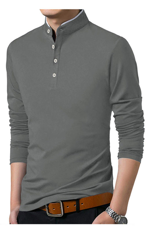 Solid Long Sleeve Large Men’s T-Shirt