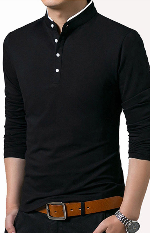 Solid Long Sleeve Large Men’s T-Shirt