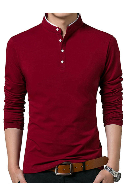 Solid Long Sleeve Large Men’s T-Shirt