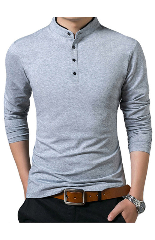 Solid Long Sleeve Large Men’s T-Shirt