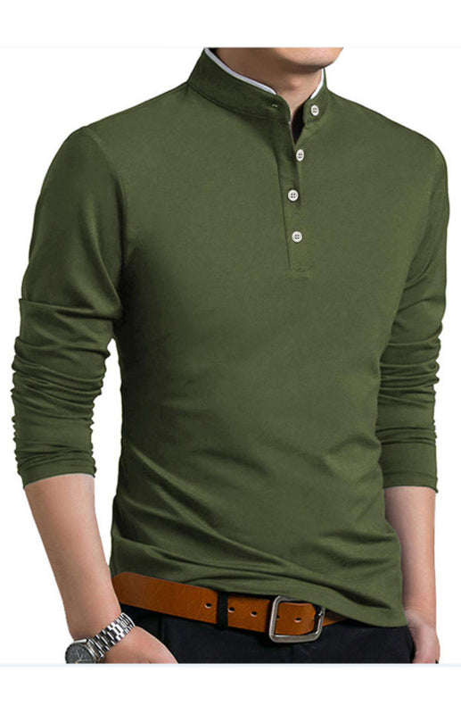 Solid Long Sleeve Large Men’s T-Shirt
