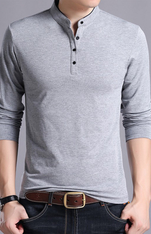 Solid Long Sleeve Large Men’s T-Shirt