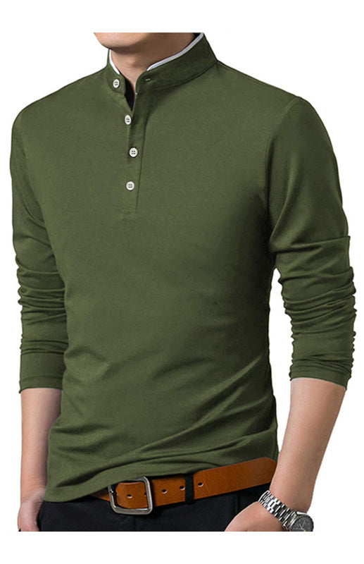 Solid Long Sleeve Large Men’s T-Shirt