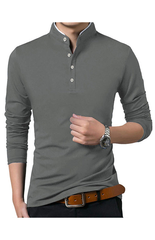 Solid Long Sleeve Large Men’s T-Shirt