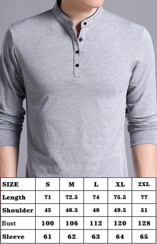 Solid Long Sleeve Large Men’s T-Shirt