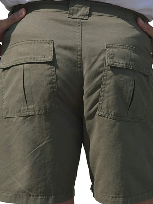 Summer Men’s Casual Multi Pocket Cargo Shorts Loose Outdoor Shorts