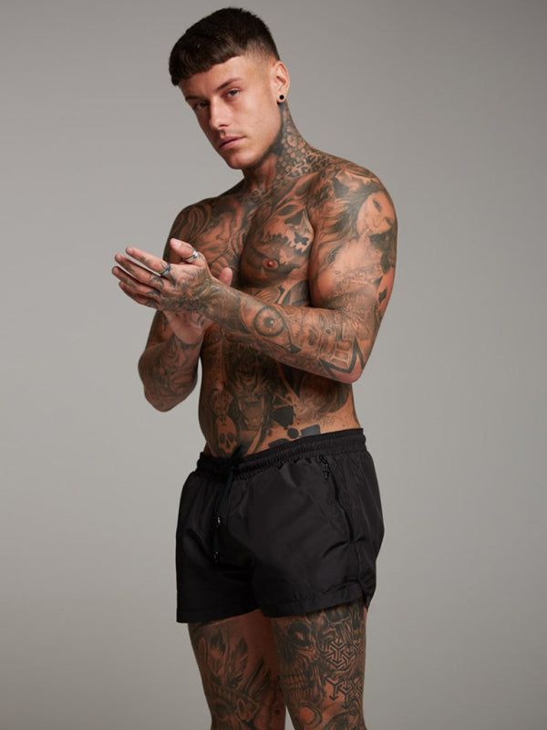 Sweatpants Fitness Running Shorts Men’s Short Pants - Black / M