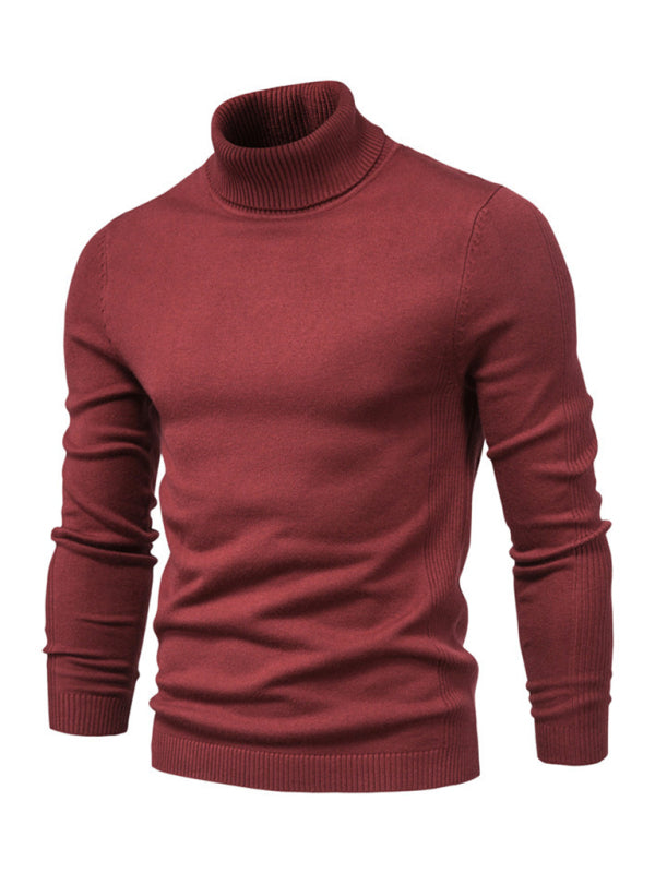 Turtleneck Men’s Pullover Sweater Casual Knitwear