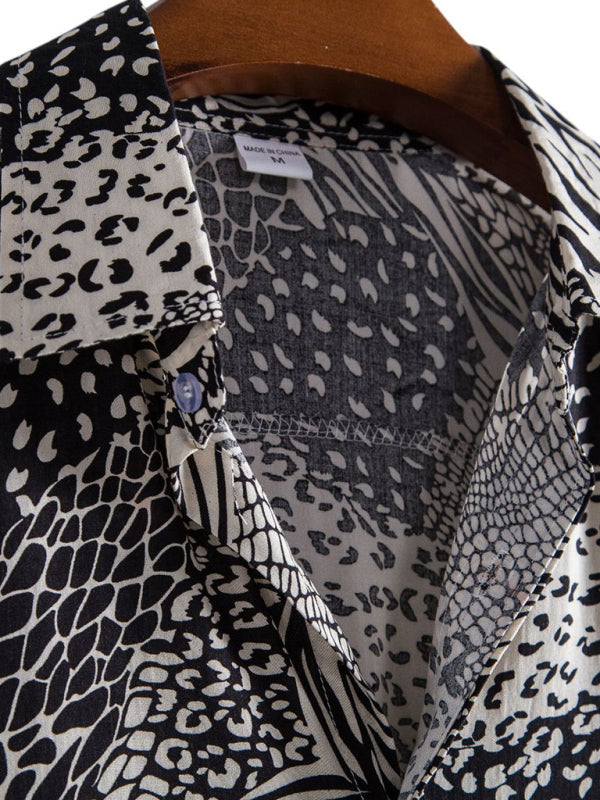 Vacation Floral Men’s Casual Short Sleeve Floral Shirt