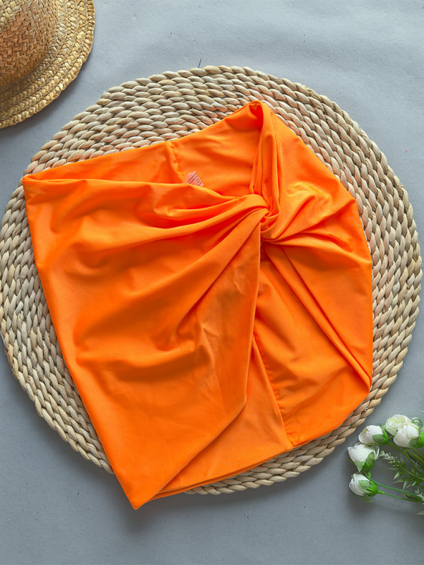 Women’s bikini solid color two piece set