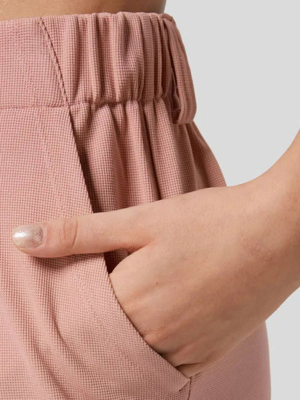 Women’s Casual Loose Wide Leg Pocket High Waist Women’s Pants