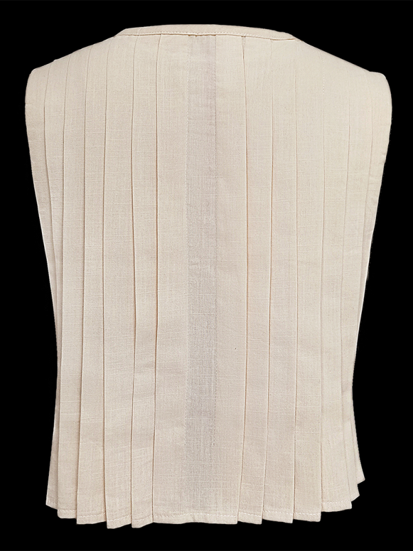 Women’s cotton and linen blouse with straps