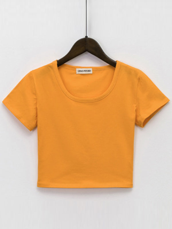 Women’s Crew Neck Short Sleeves Tops