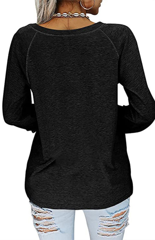 Women’s Fashion Casual V Neck Lace Top