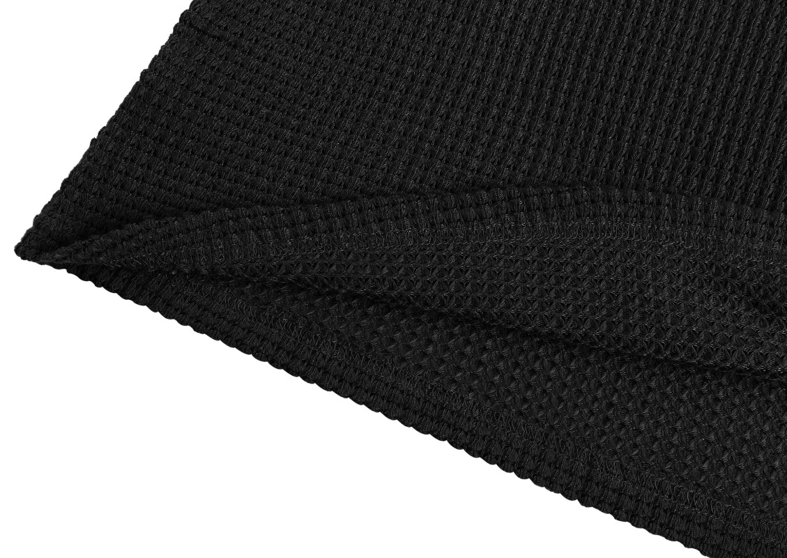 Women’s Fashion Casual Waffle Panel Top