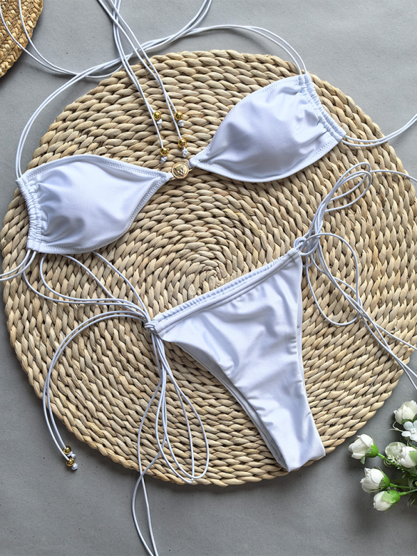 Women’s Fashion Sexy Lace-up Two-Piece Swimsuit