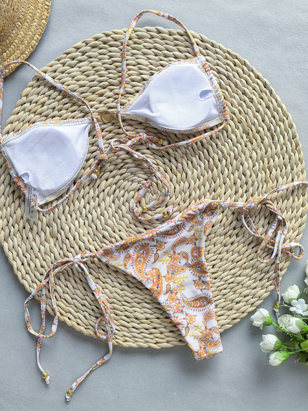 Women’s Fashion Sexy Lace-up Two-Piece Swimsuit