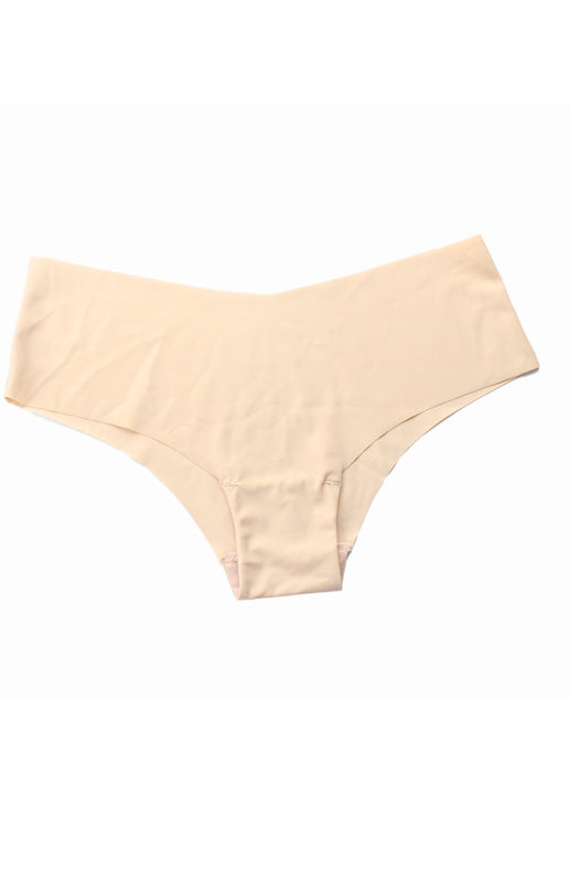 Women’s High Elasticity Solid Knit Panties Simple Style Underwear - Nude / S