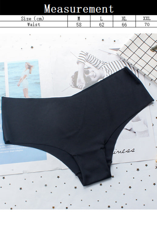 Women’s High Elasticity Solid Knit Panties Simple Style Underwear
