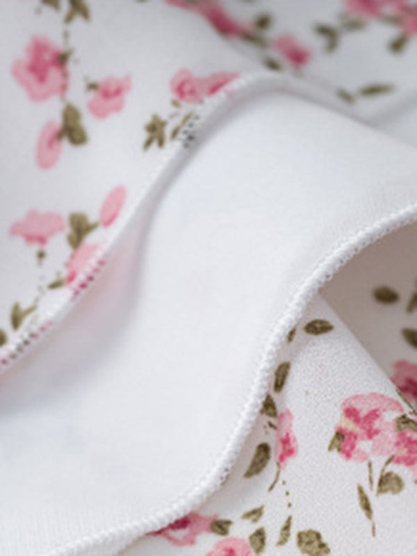 Women's holiday casual floral earring dress - Closther