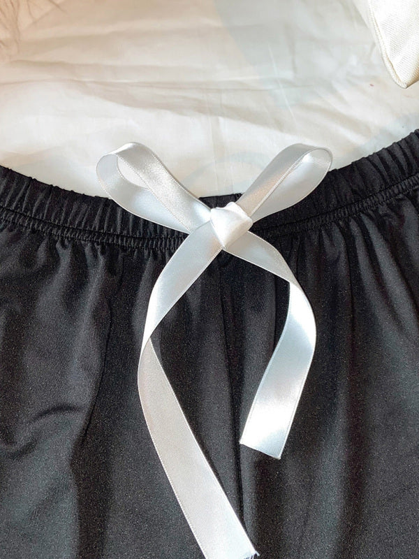 Women’s Knitted Casual Comfort Short Pajama Pants