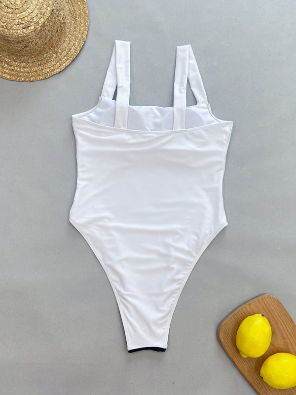 Women’s New Elegant Color Block Swimsuit