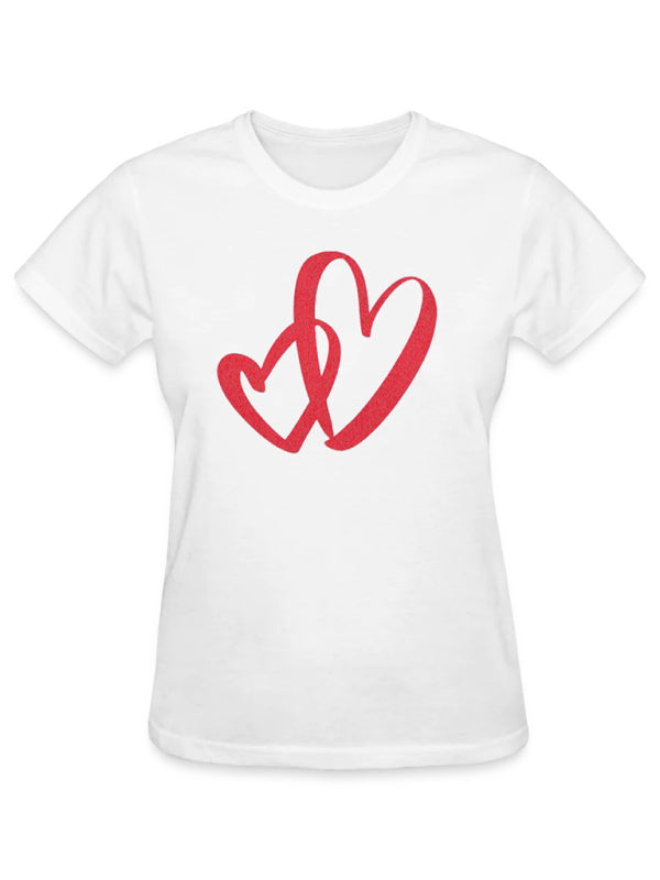 Women’s new slim fit short sexy hottie Valentine’s Day T-shirt