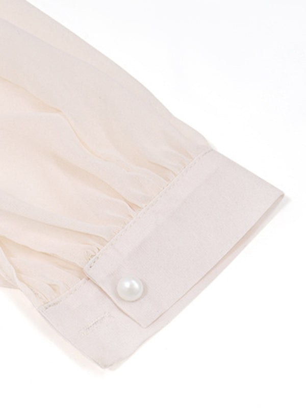 Women’s off-shoulder chiffon floral loose top blouse