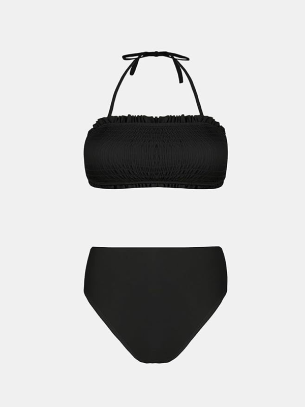 Women’s resort beach suspender floral bikini