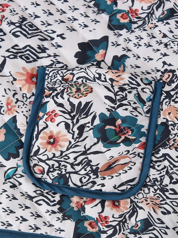 Women’s Retro Casual Floral Cotton Jacket