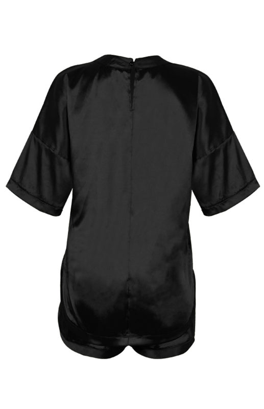 Women’s Round Neck Short-Sleeved Pajamas Set