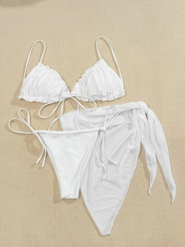 Women’s sexy split swimsuit swimsuit three-piece bikini