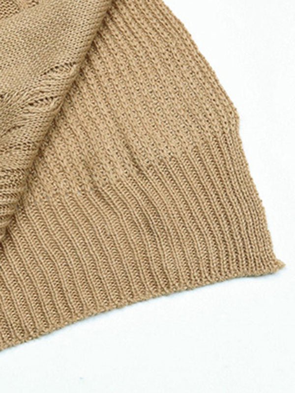 women’s short sleeve knitted twist sweater vest