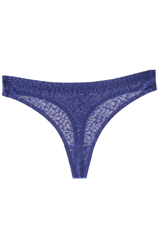 Women’s Simple Style Knit Panties for Four Seasons - Purplish blue navy / XS
