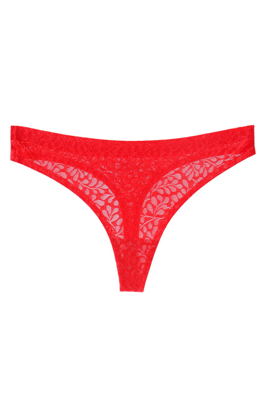 Women’s Simple Style Knit Panties for Four Seasons - Red / XS