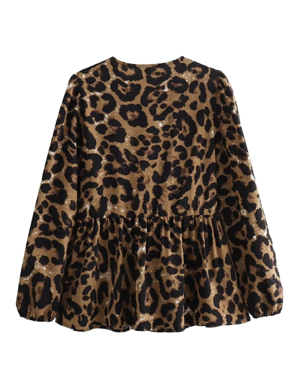 Women’s Street Fashion Bow Long Sleeve Shirt