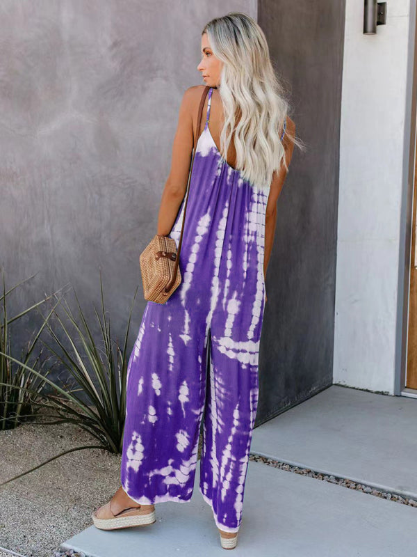 Women’s suspenders sexy wide-leg jumpsuit
