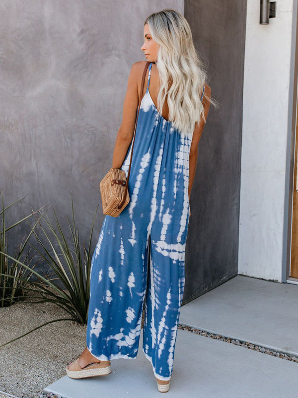 Women’s suspenders sexy wide-leg jumpsuit