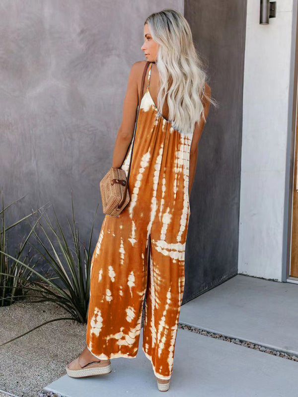 Women’s suspenders sexy wide-leg jumpsuit