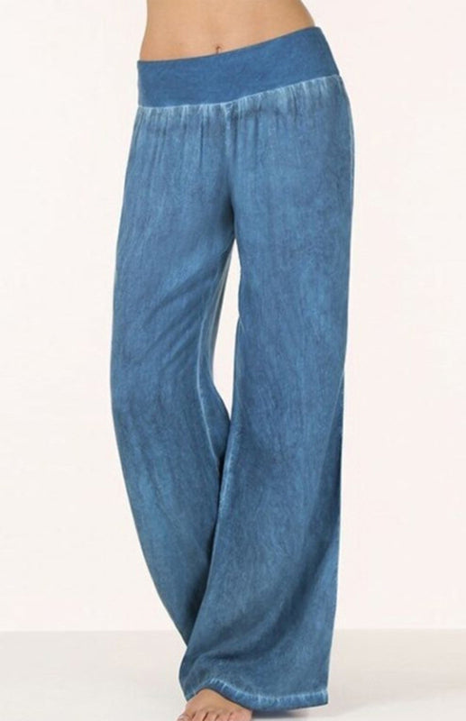 Women’s Thin Denim Wide-Legged Pants Pants
